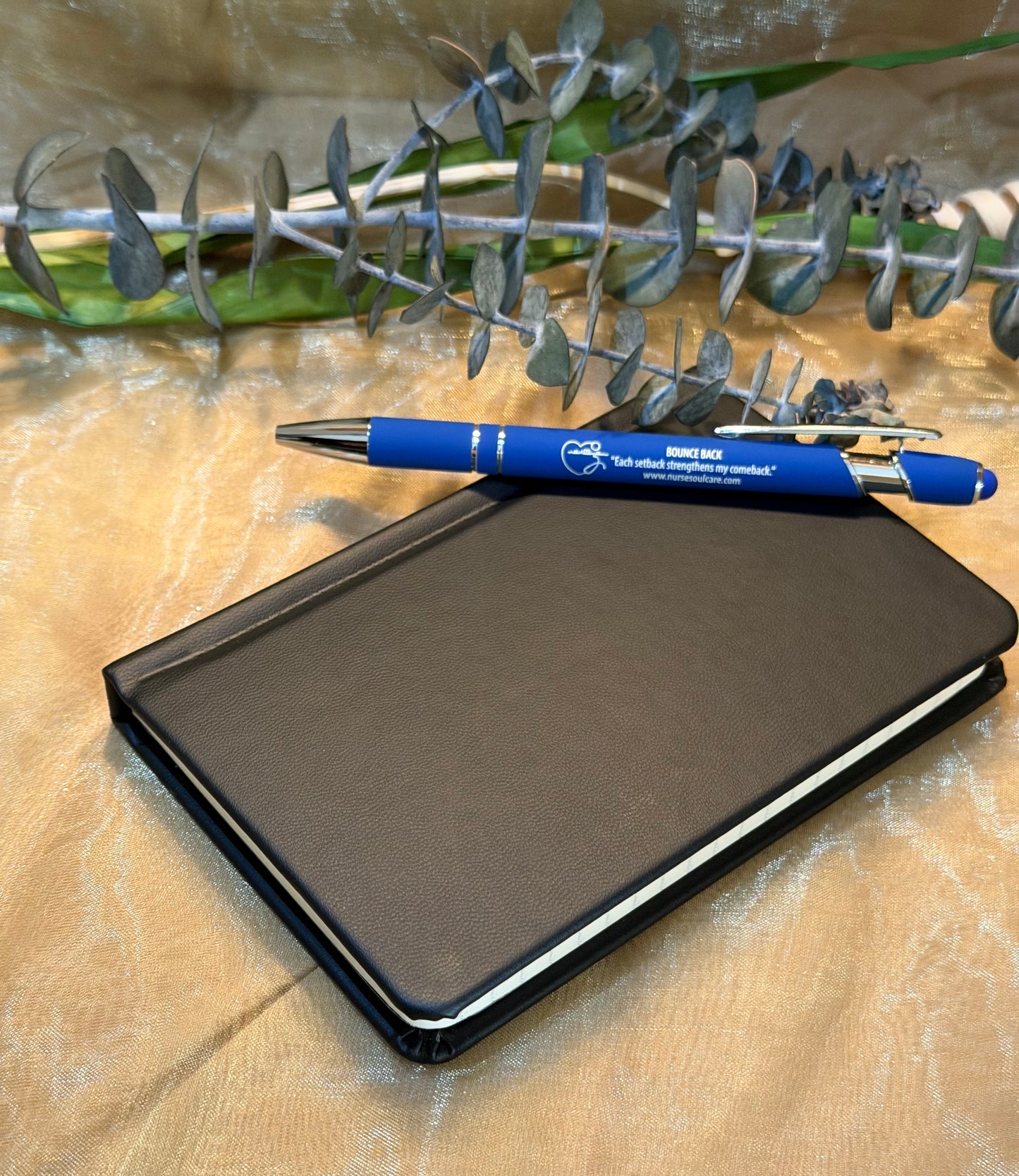 Bounce Back Affirmation Pen - Royal Blue & Silver