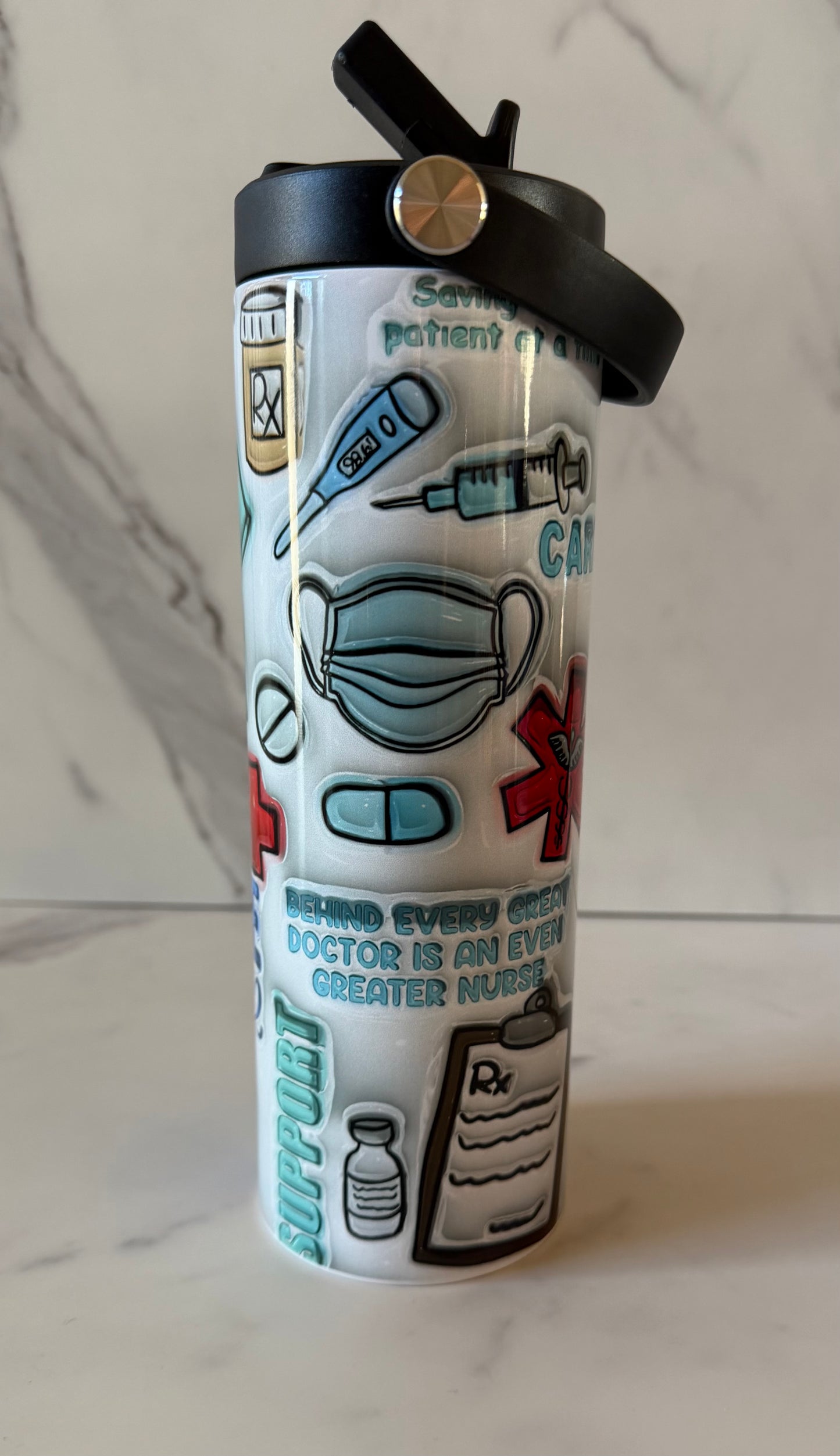 Nurse Daily Life 20oz Skinny Tumbler