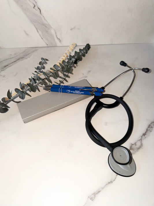 Bounce Back Affirmation Pen - Royal Blue & Silver