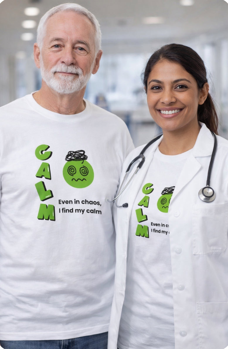Calm Affirmation Short Sleeve-T-shirt